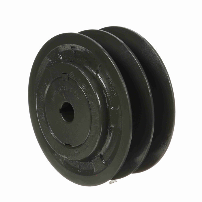 2 Groove Cast Iron Finish Bore FHP Variable Pitch Sheave