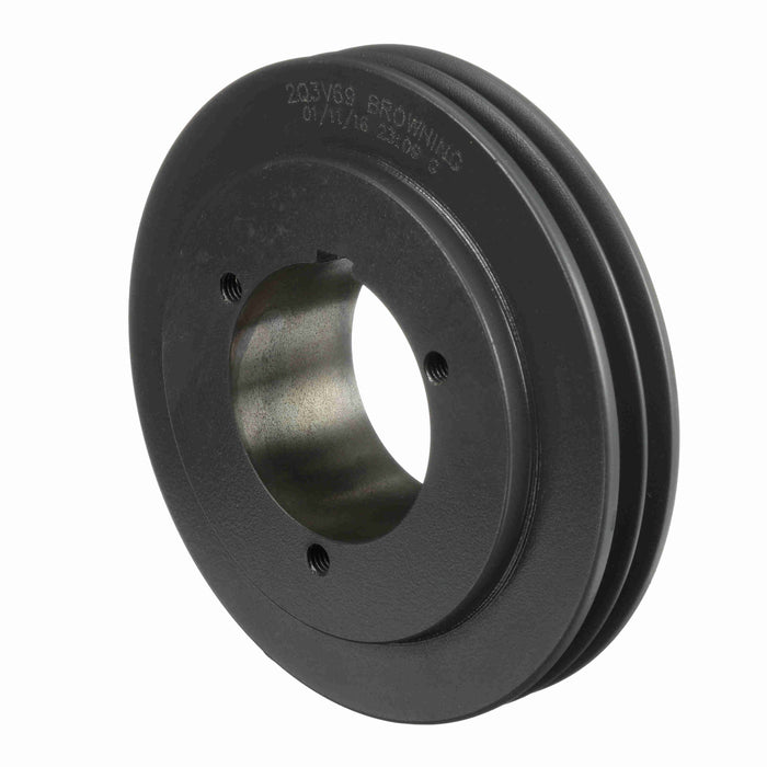 2 Groove Cast Iron Bushed Bore Multiple Sheave