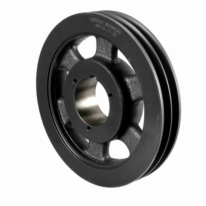 2 Groove Cast Iron Bushed Bore Multiple Sheave