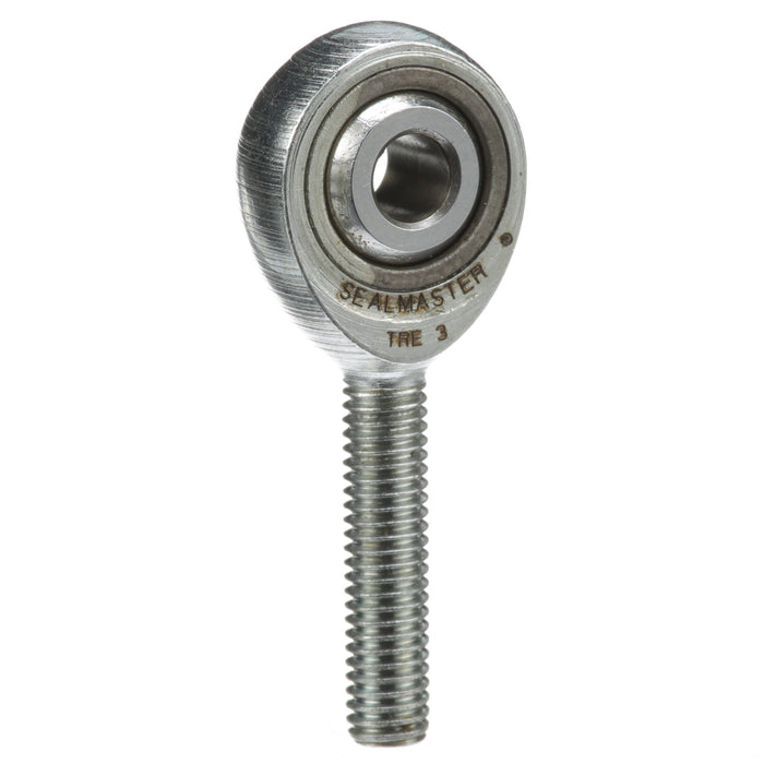 Rod Ends Precision Series Rod Ends 0.1875" ID Male Thread #10-32 Thread Right Hand Thread Steel Body Corrosion Resistant Plated Body Heat Treated Body Chrome Plated 52100 Steel Ball 