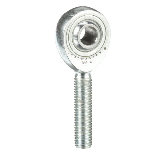 Rod Ends Precision Series Rod Ends 0.2500" ID Male Thread 1/4"-28 Thread Right Hand Thread Steel Body Corrosion Resistant Plated Body Heat Treated Body Chrome Plated 52100 Steel Ball 