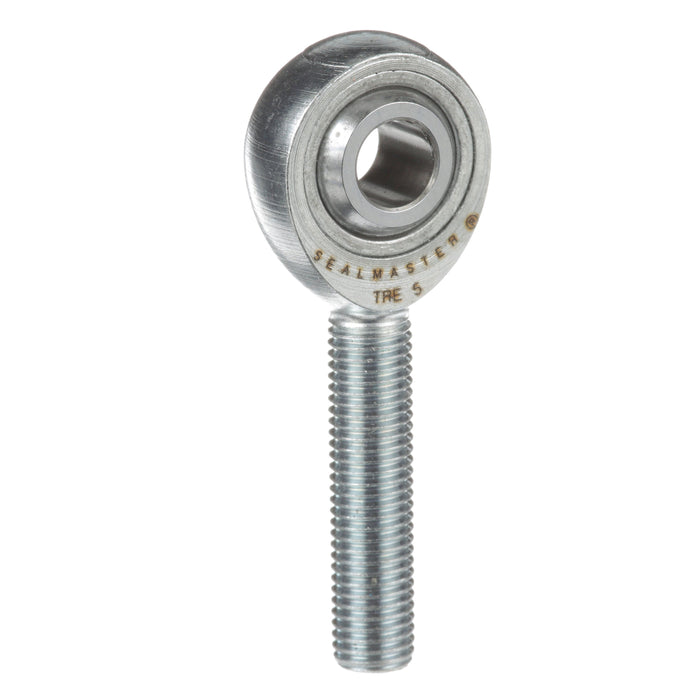 Rod Ends Precision Series Rod Ends 0.3125" ID Male Thread 5/16"-24 Thread Right Hand Thread Steel Body Corrosion Resistant Plated Body Heat Treated Body Chrome Plated 52100 Steel Ball 