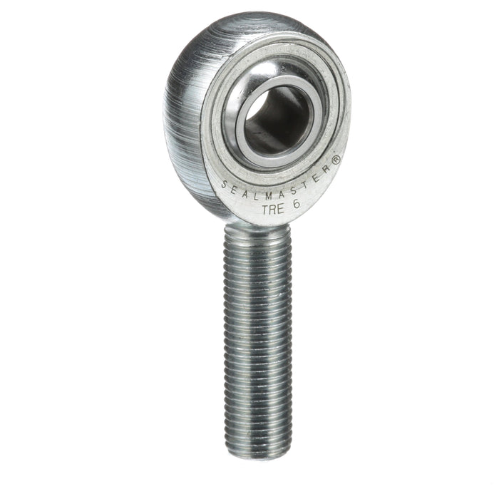 Rod Ends Precision Series Rod Ends 0.3750" ID Male Thread 3/8"-24 Thread Right Hand Thread Steel Body Corrosion Resistant Plated Body Heat Treated Body Chrome Plated 52100 Steel Ball 