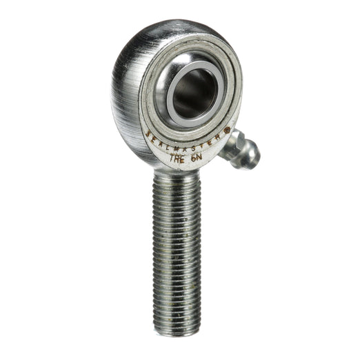 Rod Ends Precision Series Rod Ends 0.3750" ID Male Thread 3/8"-24 Thread Right Hand Thread Steel Body Corrosion Resistant Plated Body Heat Treated Body Chrome Plated 52100 Steel Ball Grease Fitting