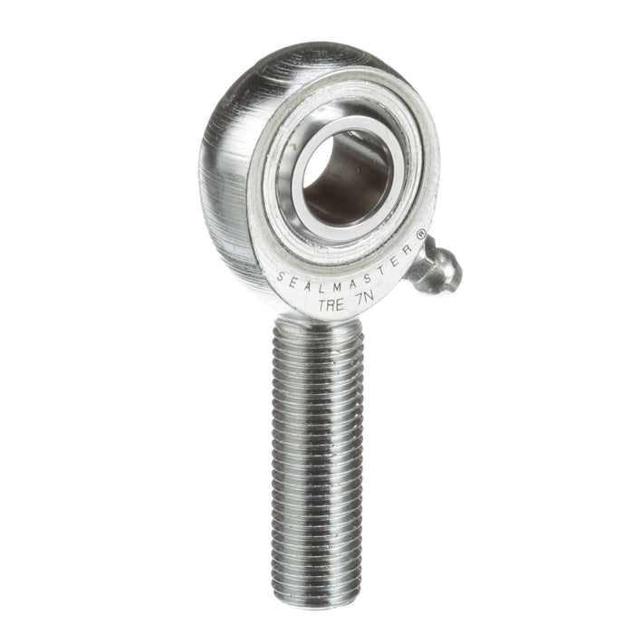 Rod Ends Precision Series Rod Ends 0.4375" ID Male Thread 7/16"-20 Thread Right Hand Thread Steel Body Corrosion Resistant Plated Body Heat Treated Body Chrome Plated 52100 Steel Ball Grease Fitting