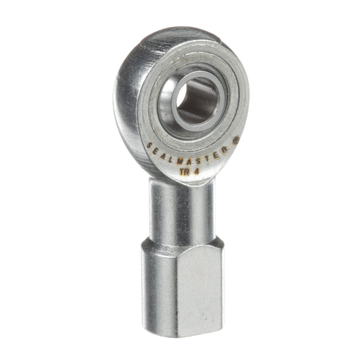 Rod Ends Precision Series Rod Ends 0.2500" ID Female Thread 1/4"-28 Thread Right Hand Thread Steel Body Corrosion Resistant Plated Body Heat Treated Body Chrome Plated 52100 Steel Ball 