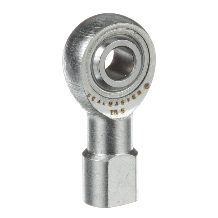 Rod Ends Precision Series Rod Ends 0.3125" ID Female Thread 5/16"-24 Thread Right Hand Thread Steel Body Corrosion Resistant Plated Body Heat Treated Body Chrome Plated 52100 Steel Ball 