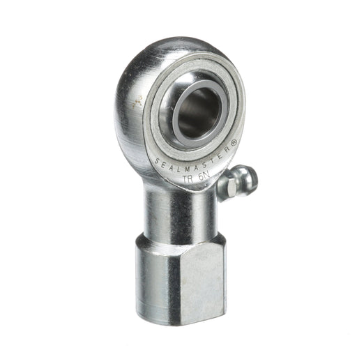 Rod Ends Precision Series Rod Ends 0.3750" ID Female Thread 3/8"-24 Thread Right Hand Thread Steel Body Corrosion Resistant Plated Body Heat Treated Body Chrome Plated 52100 Steel Ball Grease Fitting