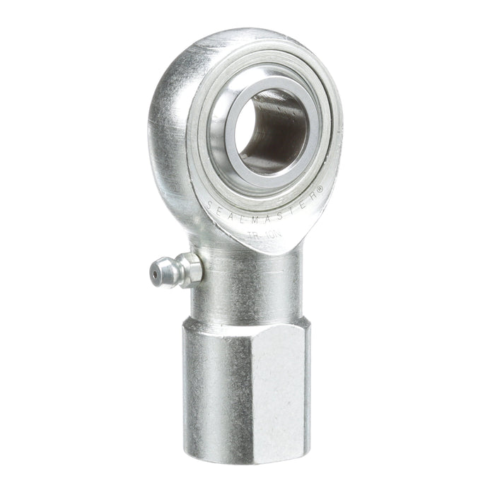 Rod Ends Precision Series Rod Ends 5/16"-24 X 1.219" Stud Stud Female Thread 5/16"-24 Thread Right Hand Thread Steel Body Corrosion Resistant Plated Body Heat Treated Body Chrome Plated 52100 Steel Ball Grease Fitting