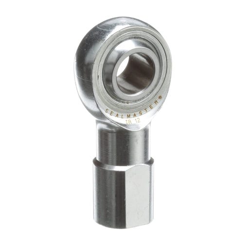 Rod Ends Precision Series Rod Ends 0.7500" ID Female Thread 3/4"-16 Thread Right Hand Thread Steel Body Corrosion Resistant Plated Body Heat Treated Body Chrome Plated 52100 Steel Ball 