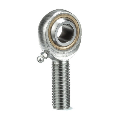 Rod Ends Commercial/Industrial Rod Ends 0.6250" ID Male Thread 5/8"-18 Thread Right Hand Thread Steel Body Corrosion Resistant Plated Body Heat Treated Body Chrome Plated 52100 Steel Ball Grease Fitting