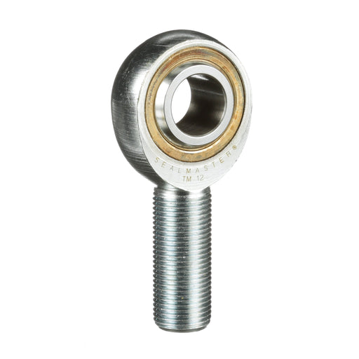 Rod Ends Commercial/Industrial Rod Ends 0.7500" ID Male Thread 3/4"-16 Thread Right Hand Thread Steel Body Corrosion Resistant Plated Body Heat Treated Body Chrome Plated 52100 Steel Ball 