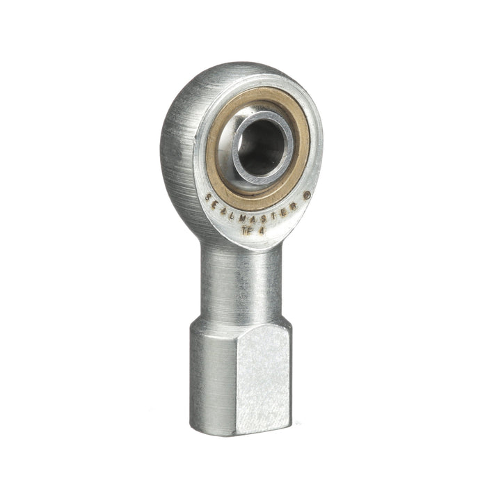 Rod Ends Commercial/Industrial Rod Ends 0.2500" ID Female Thread 1/4"-28 Thread Right Hand Thread Steel Body Corrosion Resistant Plated Body Heat Treated Body Chrome Plated 52100 Steel Ball 