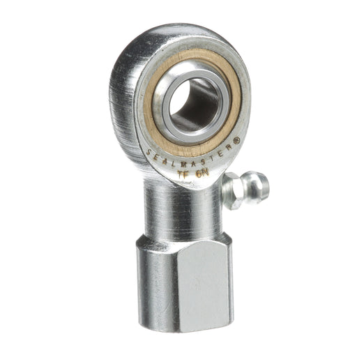 Rod Ends Commercial/Industrial Rod Ends 0.3750" ID Female Thread 3/8"-24 Thread Right Hand Thread Steel Body Corrosion Resistant Plated Body Heat Treated Body Chrome Plated 52100 Steel Ball Grease Fitting