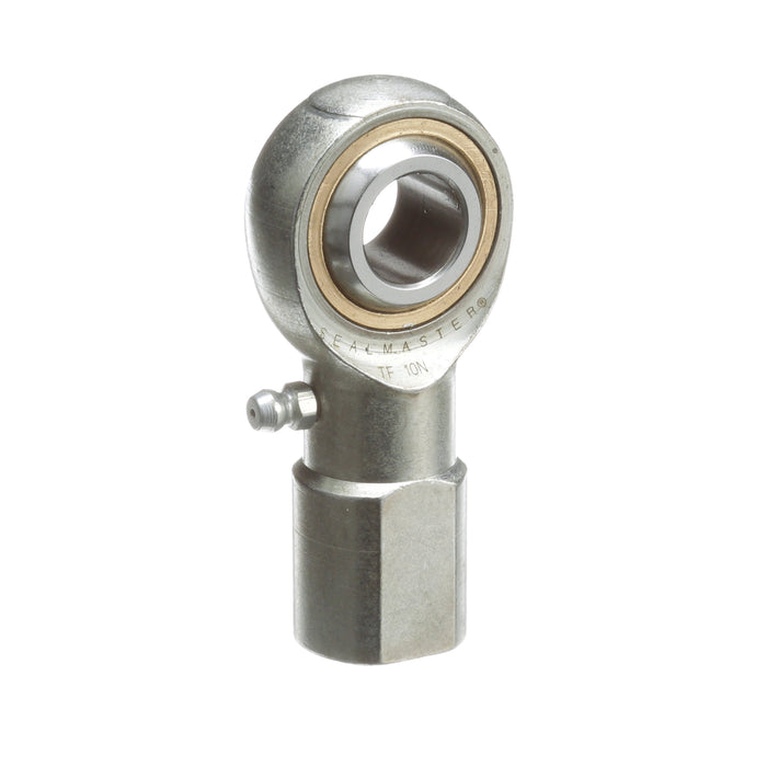 Rod Ends Commercial/Industrial Rod Ends 0.6250" ID Female Thread 5/8"-18 Thread Right Hand Thread Steel Body Corrosion Resistant Plated Body Heat Treated Body Chrome Plated 52100 Steel Ball Grease Fitting