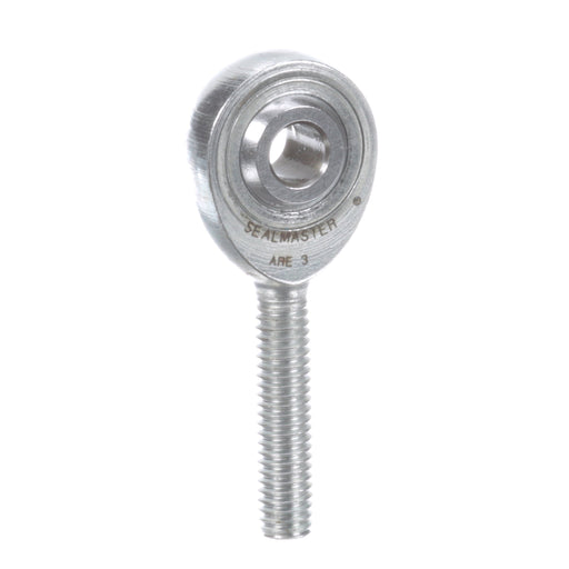 Rod Ends Precision Series Rod Ends 0.1875" ID Male Thread #10-32 Thread Right Hand Thread Steel Body Corrosion Resistant Plated Body Heat Treated Body Chrome Plated 52100 Steel Ball 