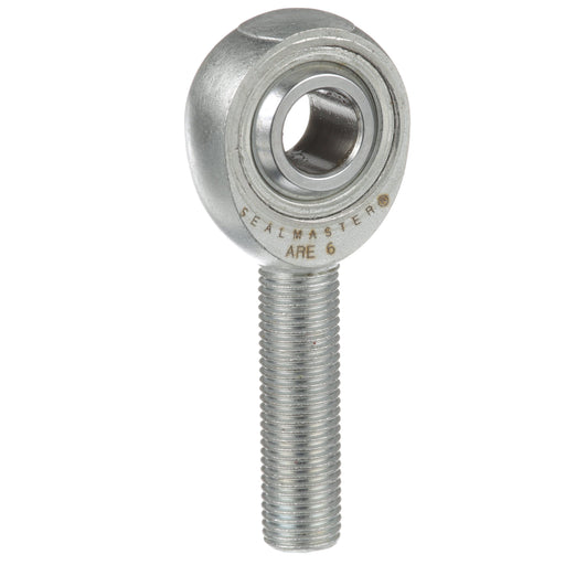 Rod Ends Precision Series Rod Ends 0.3750" ID Male Thread 3/8"-24 Thread Right Hand Thread Steel Body Corrosion Resistant Plated Body Heat Treated Body Chrome Plated 52100 Steel Ball 