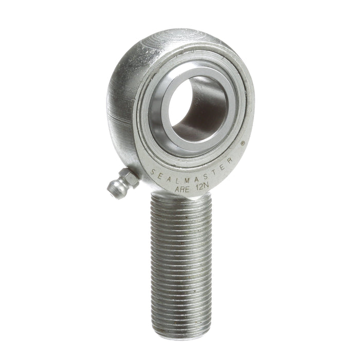 Rod Ends Precision Series Rod Ends 0.7500" ID Male Thread 3/4"-16 Thread Right Hand Thread Steel Body Corrosion Resistant Plated Body Heat Treated Body Chrome Plated 52100 Steel Ball Grease Fitting