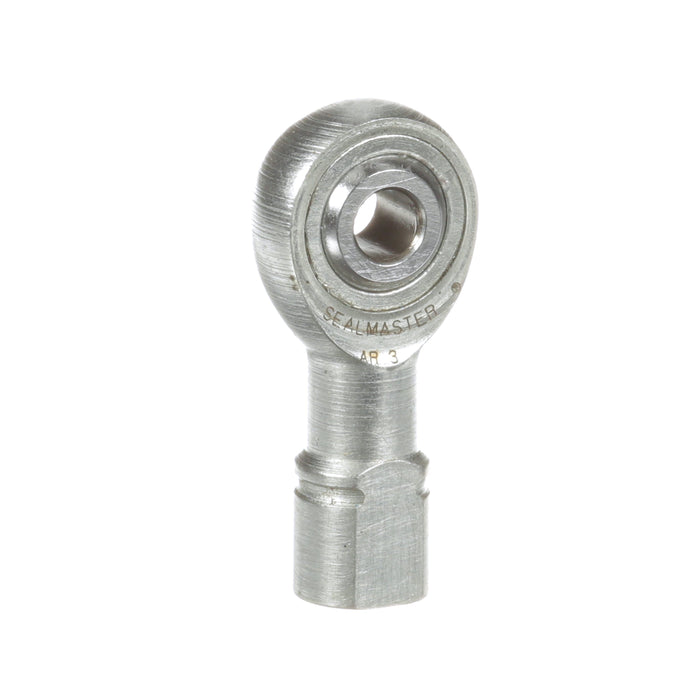 Rod Ends Precision Series Rod Ends 0.1875" ID Female Thread #10-32 Thread Right Hand Thread Steel Body Corrosion Resistant Plated Body Heat Treated Body Chrome Plated 52100 Steel Ball 