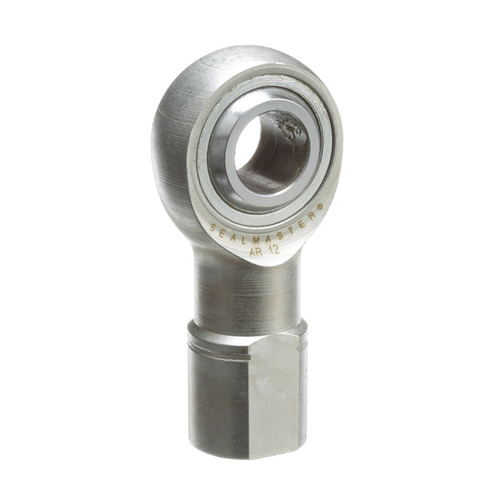 Rod Ends Precision Series Rod Ends 0.7500" ID Female Thread 3/4"-16 Thread Right Hand Thread Steel Body Corrosion Resistant Plated Body Heat Treated Body Chrome Plated 52100 Steel Ball 