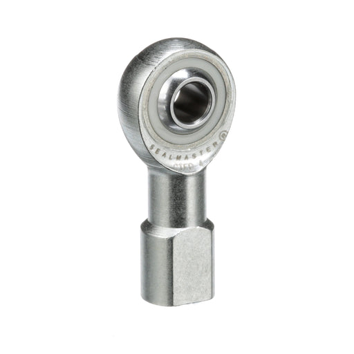 Rod Ends Commercial/Industrial Rod Ends 0.2500" ID Female Thread 1/4"-28 Thread Right Hand Thread Steel Body Corrosion Resistant Plated Body Heat Treated Body Chrome Plated 52100 Steel Ball 