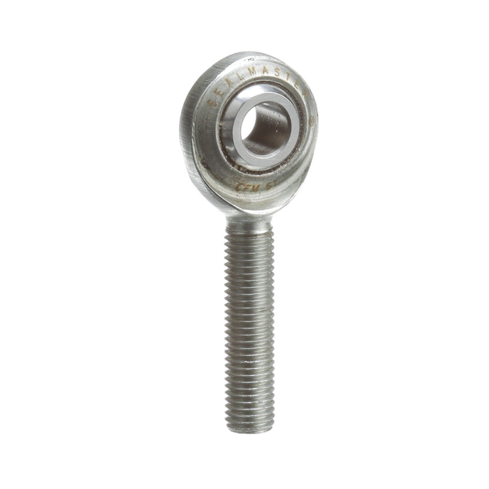 Rod Ends Commercial/Industrial Rod Ends 0.3125" ID Male Thread 5/16"-24 Thread Right Hand Thread Steel Body Corrosion Resistant Plated Body Heat Treated Body Chrome Plated 52100 Steel Ball PTFE Liner