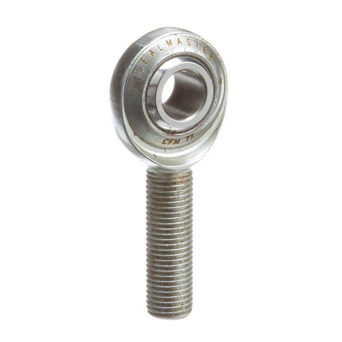 Rod Ends Commercial/Industrial Rod Ends 0.4375" ID Male Thread 7/16"-20 Thread Right Hand Thread Steel Body Corrosion Resistant Plated Body Heat Treated Body Chrome Plated 52100 Steel Ball PTFE Liner