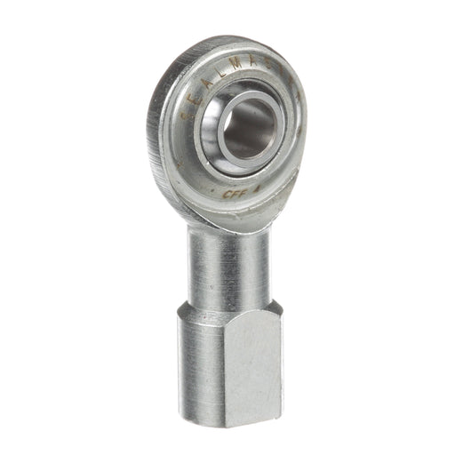 Rod Ends Commercial/Industrial Rod Ends 0.2500" ID Female Thread 1/4"-28 Thread Right Hand Thread Steel Body Corrosion Resistant Plated Body Heat Treated Body Chrome Plated 52100 Steel Ball 