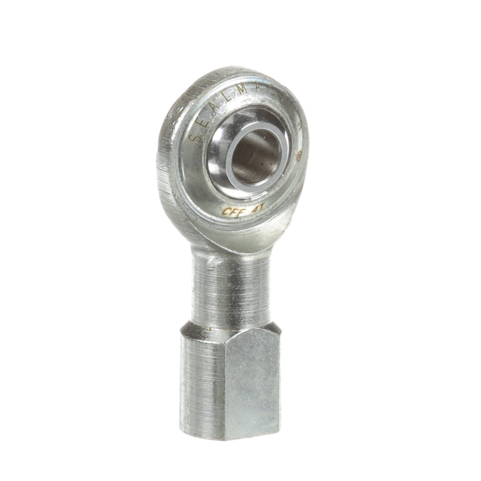 Rod Ends Commercial/Industrial Rod Ends 0.2500" ID Female Thread 1/4"-28 Thread Right Hand Thread Steel Body Corrosion Resistant Plated Body Heat Treated Body Chrome Plated 52100 Steel Ball PTFE Liner