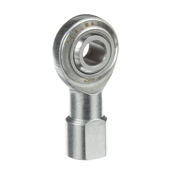 Rod Ends Commercial/Industrial Rod Ends 0.3125" ID Female Thread 5/16"-24 Thread Right Hand Thread Steel Body Corrosion Resistant Plated Body Heat Treated Body Chrome Plated 52100 Steel Ball 