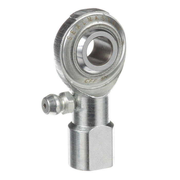 Rod Ends Commercial/Industrial Rod Ends 0.3125" ID Female Thread 5/16"-24 Thread Right Hand Thread Steel Body Corrosion Resistant Plated Body Heat Treated Body Chrome Plated 52100 Steel Ball Grease Fitting