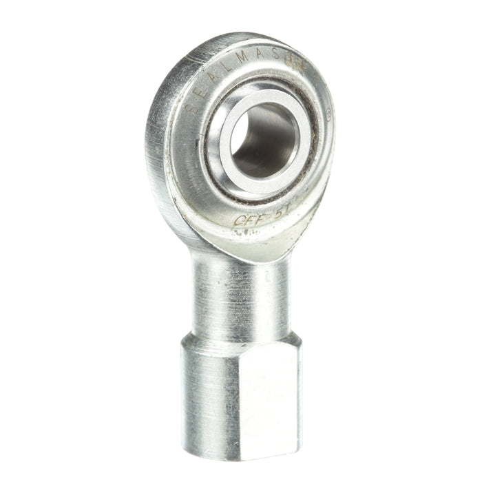 Rod Ends Commercial/Industrial Rod Ends 0.3125" ID Female Thread 5/16"-24 Thread Right Hand Thread Steel Body Corrosion Resistant Plated Body Heat Treated Body Chrome Plated 52100 Steel Ball PTFE Liner