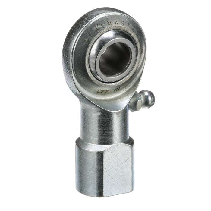 Rod Ends Commercial/Industrial Rod Ends 0.4375" ID Female Thread 7/16"-20 Thread Right Hand Thread Steel Body Corrosion Resistant Plated Body Heat Treated Body Chrome Plated 52100 Steel Ball Grease Fitting