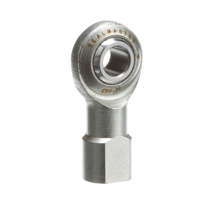 Rod Ends Commercial/Industrial Rod Ends 0.4375" ID Female Thread 7/16"-20 Thread Right Hand Thread Steel Body Corrosion Resistant Plated Body Heat Treated Body Chrome Plated 52100 Steel Ball PTFE Liner