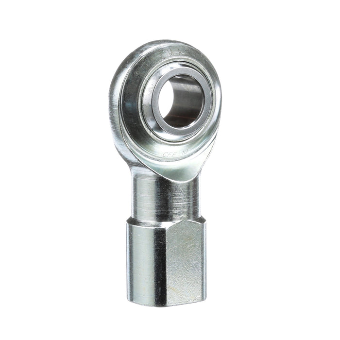 Rod Ends Commercial/Industrial Rod Ends 0.6250" ID Female Thread 5/8"-18 Thread Right Hand Thread Steel Body Corrosion Resistant Plated Body Heat Treated Body Chrome Plated 52100 Steel Ball 