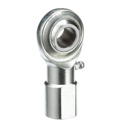 Rod Ends Commercial/Industrial Rod Ends 0.6250" ID Female Thread 5/8"-18 Thread Right Hand Thread Steel Body Corrosion Resistant Plated Body Heat Treated Body Chrome Plated 52100 Steel Ball Grease Fitting