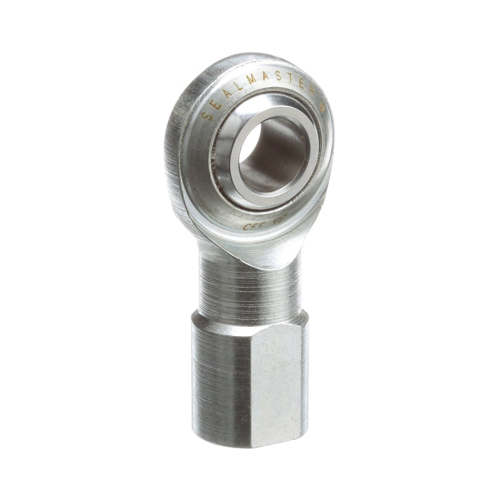 Rod Ends Commercial/Industrial Rod Ends 0.6250" ID Female Thread 5/8"-18 Thread Right Hand Thread Steel Body Corrosion Resistant Plated Body Heat Treated Body Chrome Plated 52100 Steel Ball PTFE Liner