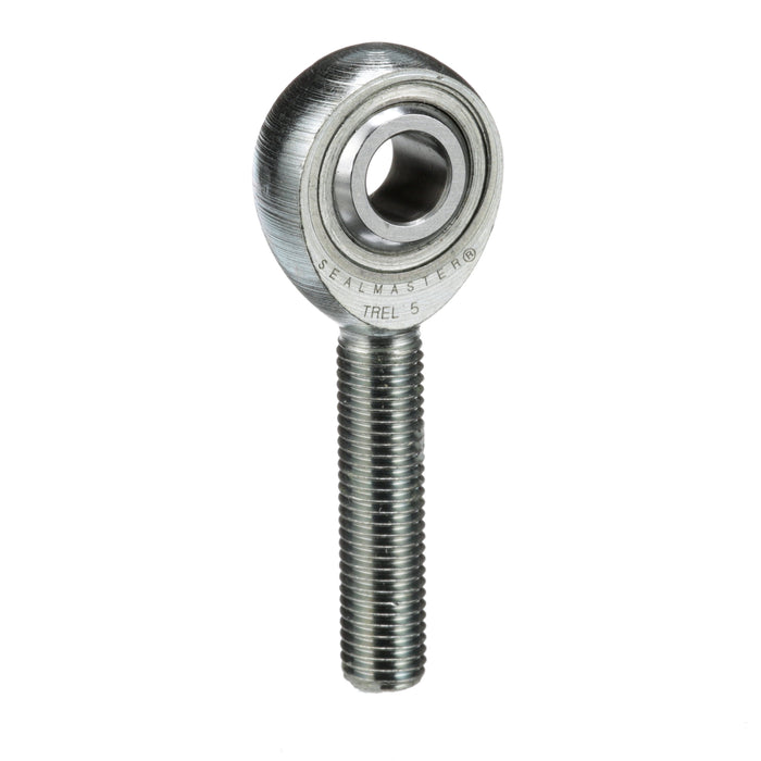 Rod Ends Precision Series Rod Ends 0.3125" ID Male Thread 5/16"-24 Thread Left Hand Thread Steel Body Corrosion Resistant Plated Body Heat Treated Body Chrome Plated 52100 Steel Ball 