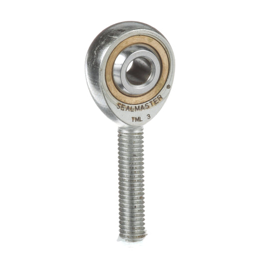 Rod Ends Commercial/Industrial Rod Ends 0.1875" ID Male Thread #10-32 Thread Left Hand Thread Steel Body Corrosion Resistant Plated Body Heat Treated Body Chrome Plated 52100 Steel Ball 