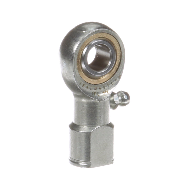 Rod Ends Commercial/Industrial Rod Ends 0.2500" ID Female Thread 1/4"-28 Thread Left Hand Thread Steel Body Corrosion Resistant Plated Body Heat Treated Body Chrome Plated 52100 Steel Ball Grease Fitting