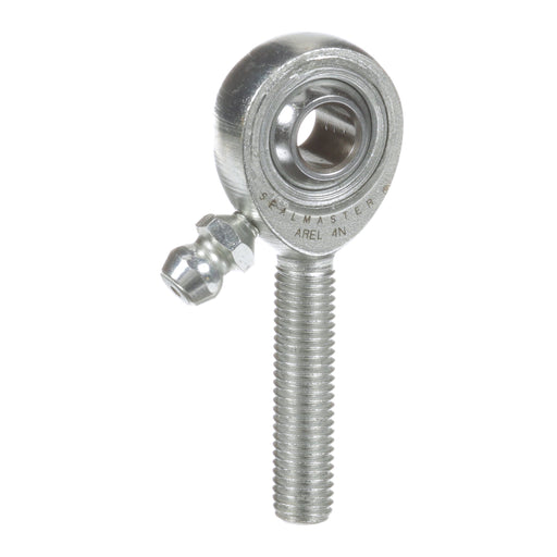 Rod Ends Precision Series Rod Ends 0.3125" ID Male Thread 3/8"-24 Thread Left Hand Thread Steel Body Corrosion Resistant Plated Body Heat Treated Body Chrome Plated 52100 Steel Ball Grease Fitting Heavy Duty Shank Rod Ends