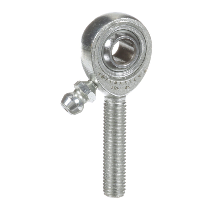 Rod Ends Precision Series Rod Ends 0.2500" ID Male Thread 1/4"-28 Thread Left Hand Thread Steel Body Corrosion Resistant Plated Body Heat Treated Body Chrome Plated 52100 Steel Ball Grease Fitting