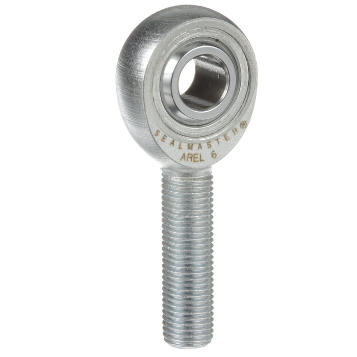 Rod Ends Precision Series Rod Ends 0.3750" ID Male Thread 3/8"-24 Thread Left Hand Thread Steel Body Corrosion Resistant Plated Body Heat Treated Body Chrome Plated 52100 Steel Ball 