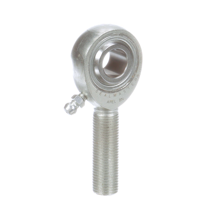 Rod Ends Precision Series Rod Ends 0.5000" ID Male Thread 1/2"-20 Thread Left Hand Thread Steel Body Corrosion Resistant Plated Body Heat Treated Body Chrome Plated 52100 Steel Ball Grease Fitting