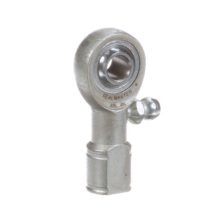 Rod Ends Precision Series Rod Ends 0.2500" ID Female Thread 1/4"-28 Thread Left Hand Thread Steel Body Corrosion Resistant Plated Body Heat Treated Body Chrome Plated 52100 Steel Ball Grease Fitting