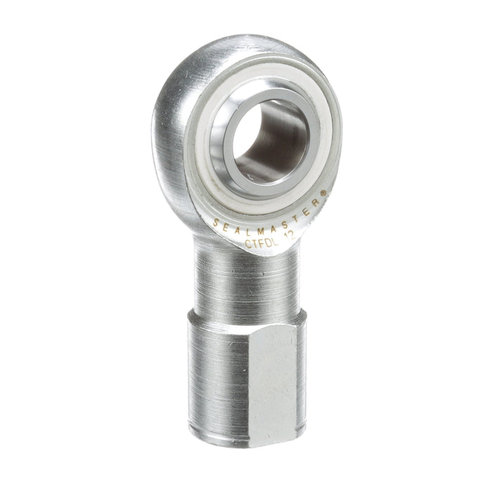 Rod Ends Commercial/Industrial Rod Ends 0.6250" ID Female Thread 5/8"-18 Thread Left Hand Thread Steel Body Corrosion Resistant Plated Body Heat Treated Body Chrome Plated 52100 Steel Ball 