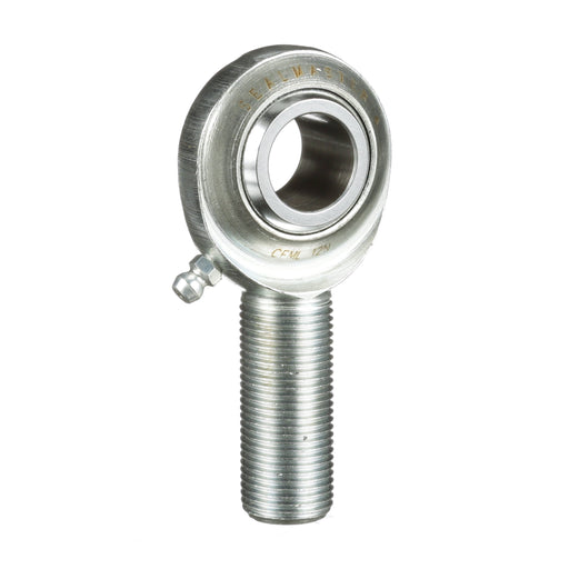 Rod Ends Commercial/Industrial Rod Ends 0.7500" ID Male Thread 3/4"-16 Thread Left Hand Thread Steel Body Corrosion Resistant Plated Body Heat Treated Body Chrome Plated 52100 Steel Ball Grease Fitting