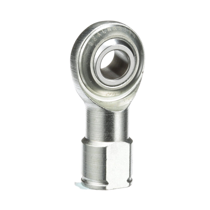 Rod Ends Commercial/Industrial Rod Ends 0.5000" ID Female Thread 1/2"-20 Thread Left Hand Thread Steel Body Corrosion Resistant Plated Body Heat Treated Body Chrome Plated 52100 Steel Ball 