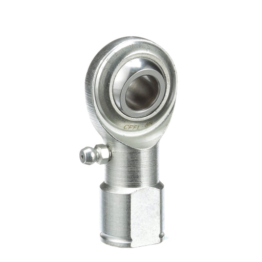 Rod Ends Commercial/Industrial Rod Ends 0.5000" ID Female Thread 1/2"-20 Thread Left Hand Thread Steel Body Corrosion Resistant Plated Body Heat Treated Body Chrome Plated 52100 Steel Ball Grease Fitting