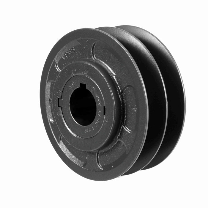 2 Groove Cast Iron Finish Bore FHP Variable Pitch Sheave